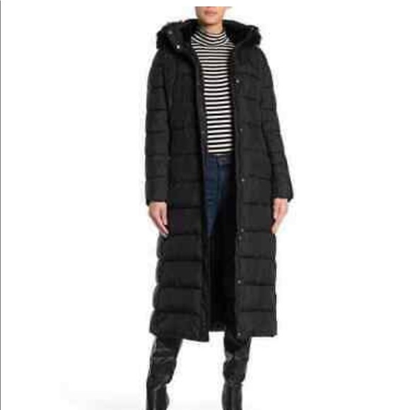 Calvin Klein Jackets & Blazers - Calvin Klein black maxi faux fur puffer coat NEW
